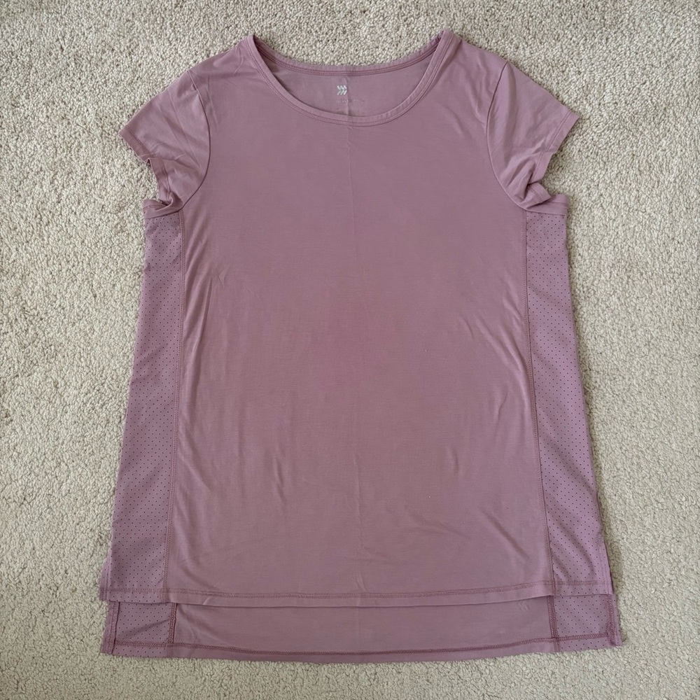 All in Motion Women's Dusty Pink Short Sleeve Top